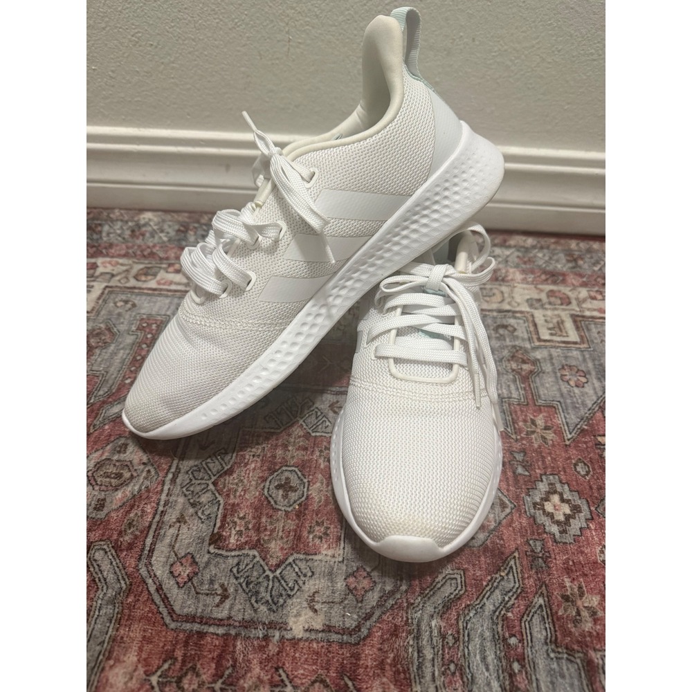 Adidas Puremotion Womens Running Shoes White Mint H00586 Cloudfoam Comfort 9.5 - Picture 2 of 7